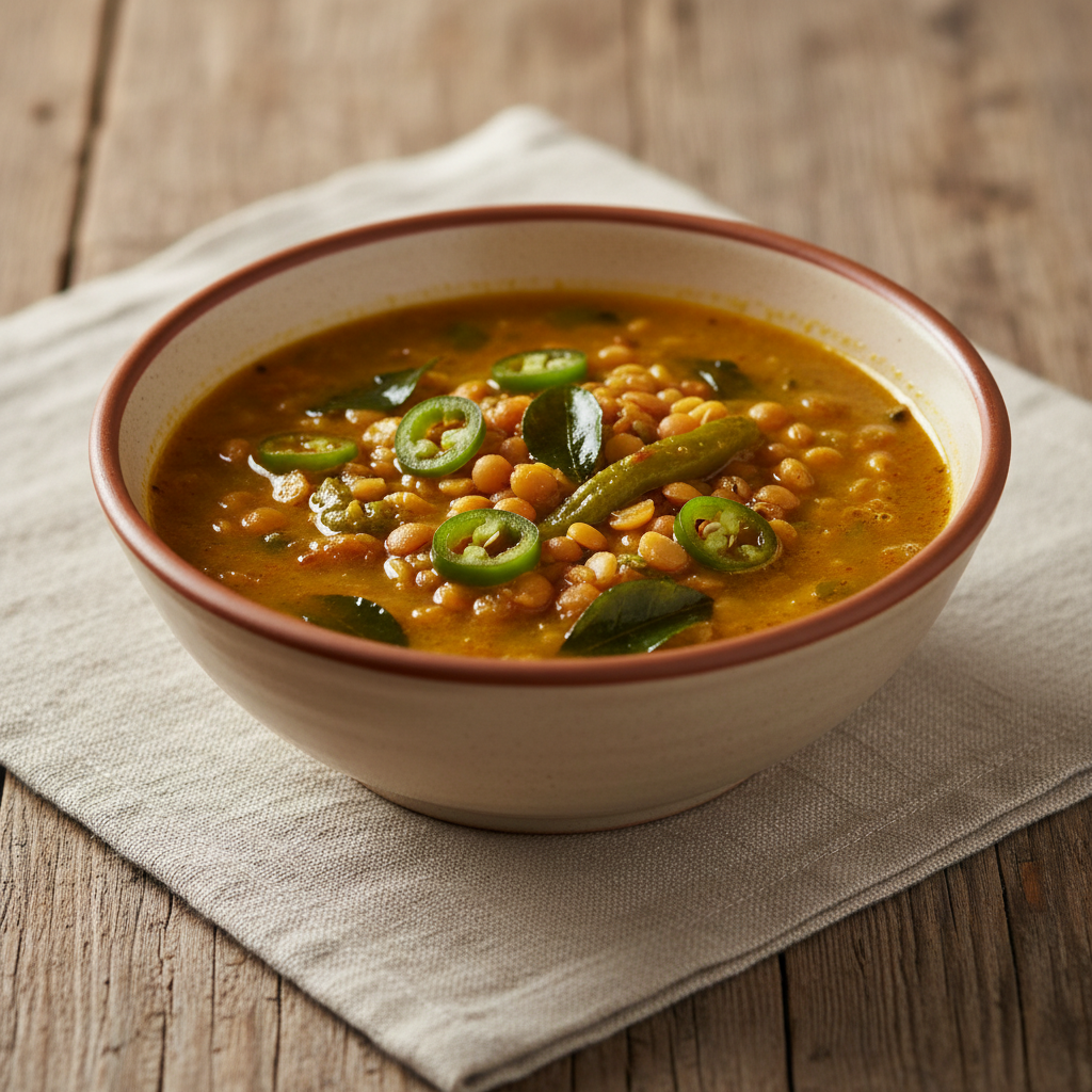 Ảnh món Canh đậu chua ngọt Gujarat