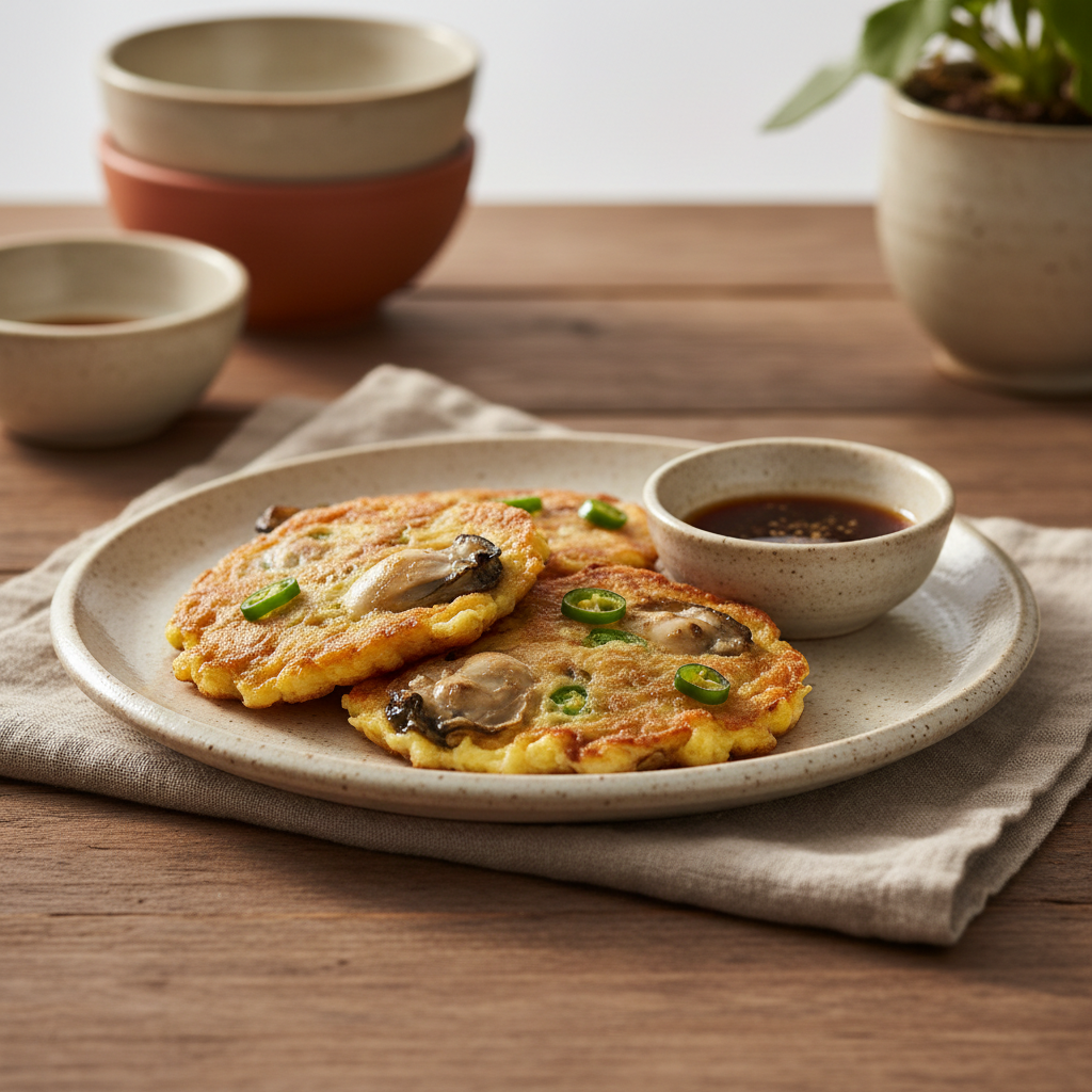 Ảnh món Hàu áp chảo trứng Gul jeon