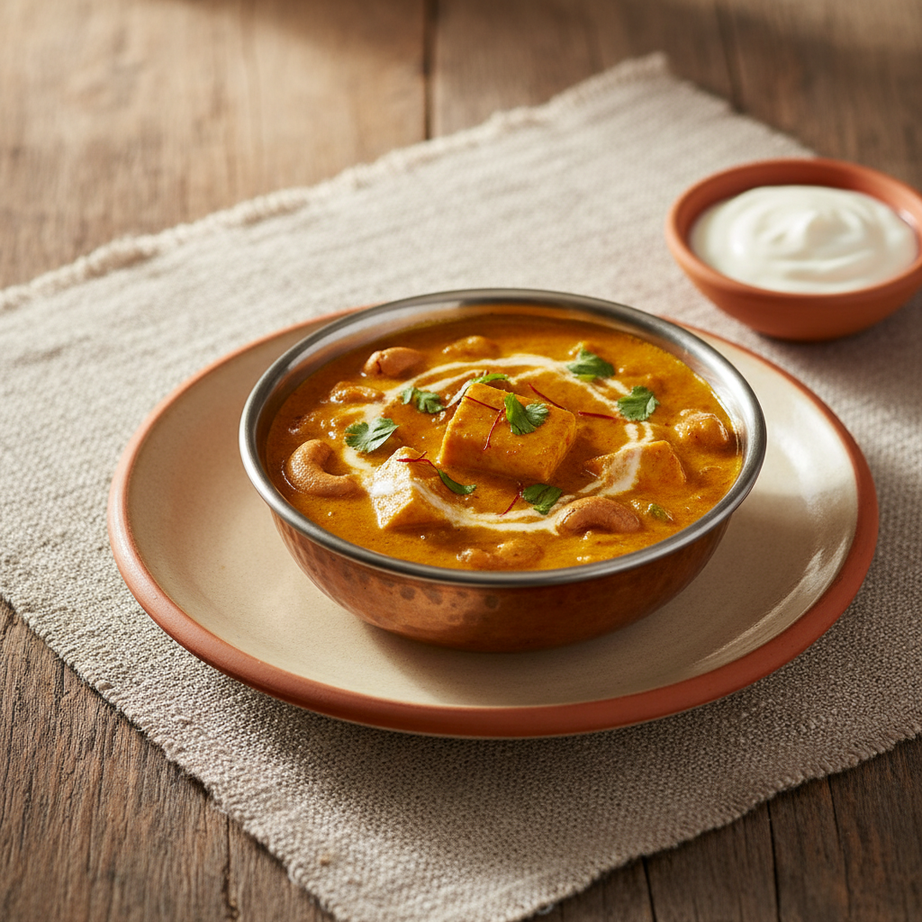 Ảnh món Paneer xốt hạt điều nghệ tây Korma