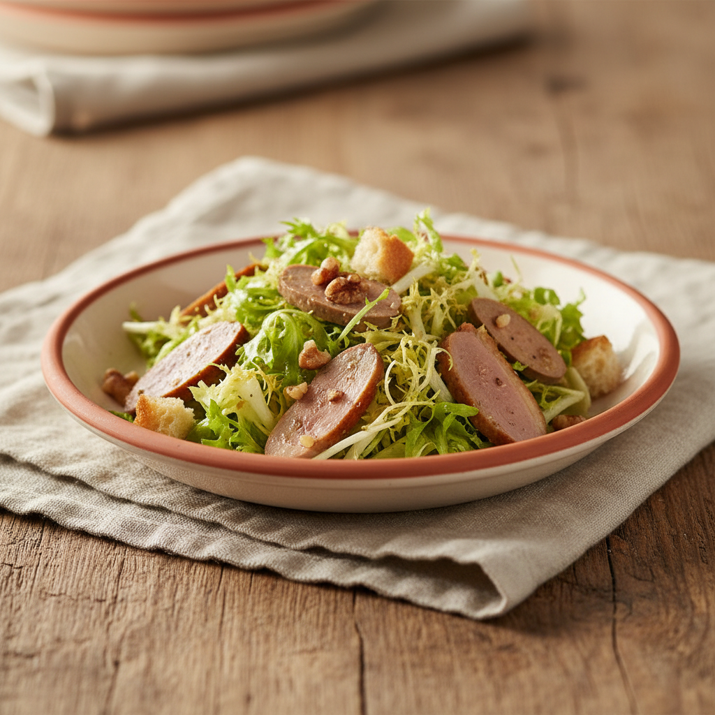 Ảnh món Salad gan vịt hạt óc chó Périgord
