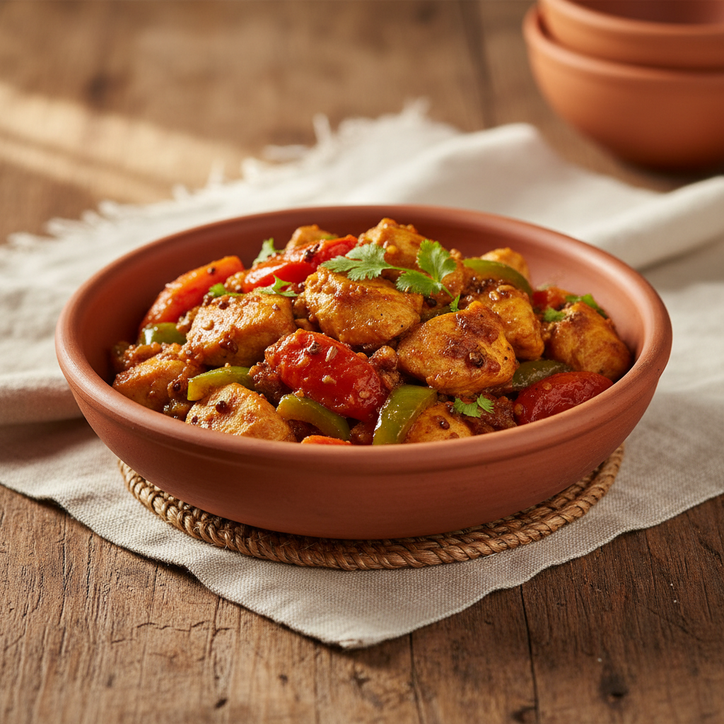 Ảnh món Gà xào ớt chuông khô Jalfrezi