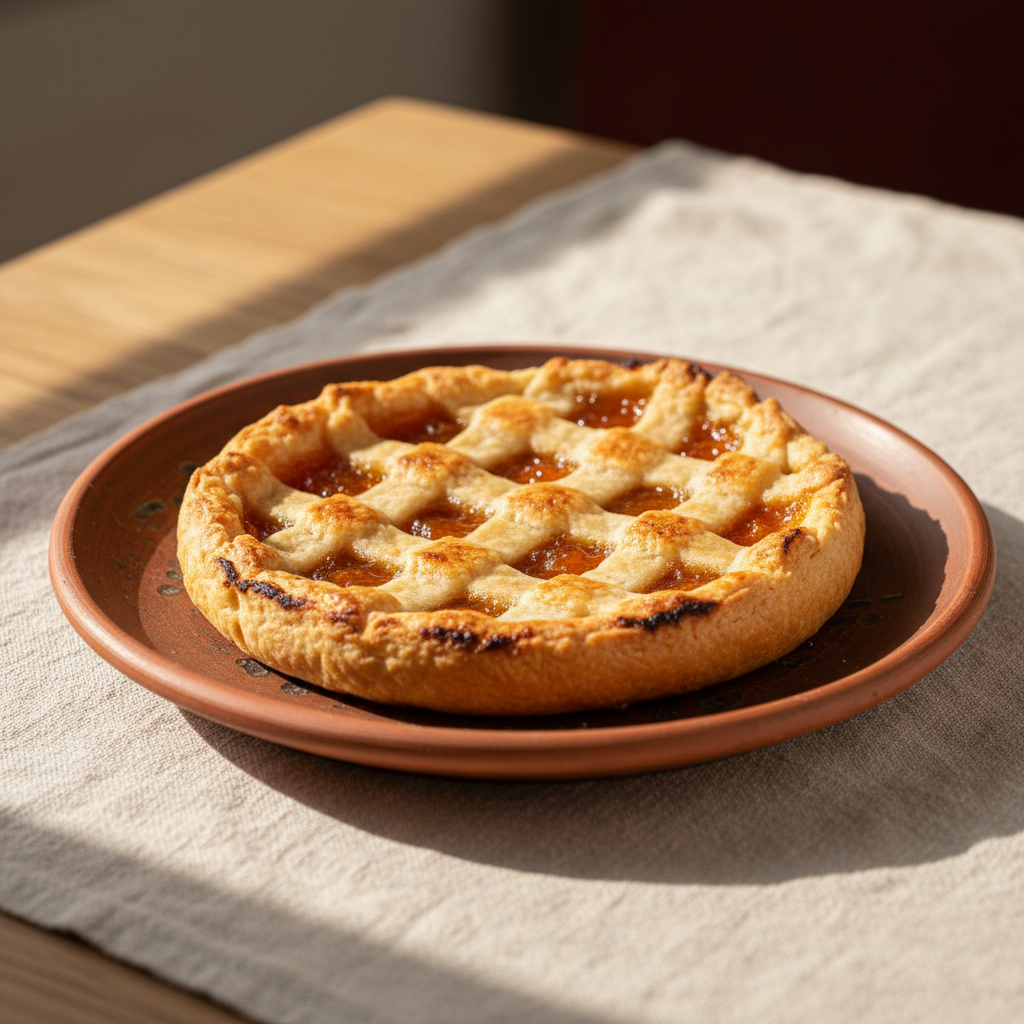 Ảnh món Bánh tart mứt mơ lưới bột