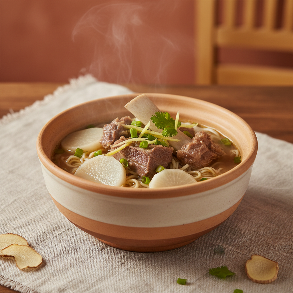 Ảnh món Lẩu xương sống cừu gặm