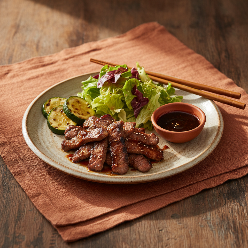 Ảnh món Bò nướng vỉ chấm xốt Yakiniku