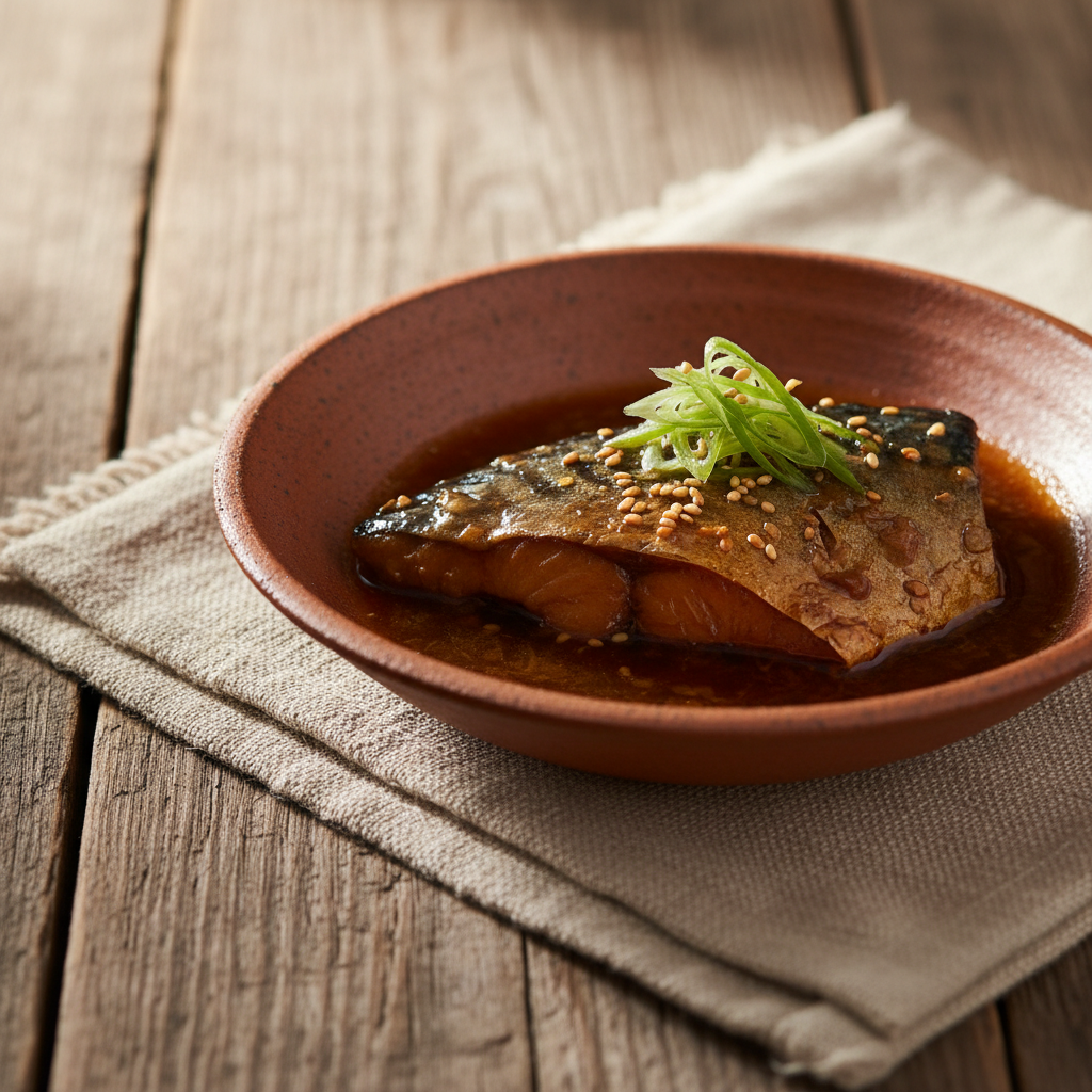 Ảnh món Cá thu om tương miso