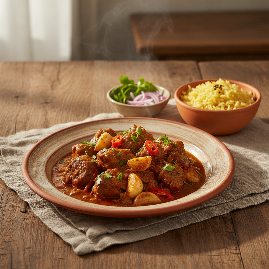 Ảnh món Cừu om giấm tỏi Vindaloo