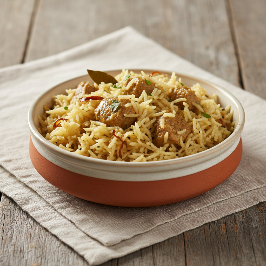 Ảnh món Cơm nấu nước dùng sữa chua Yakhni pulao