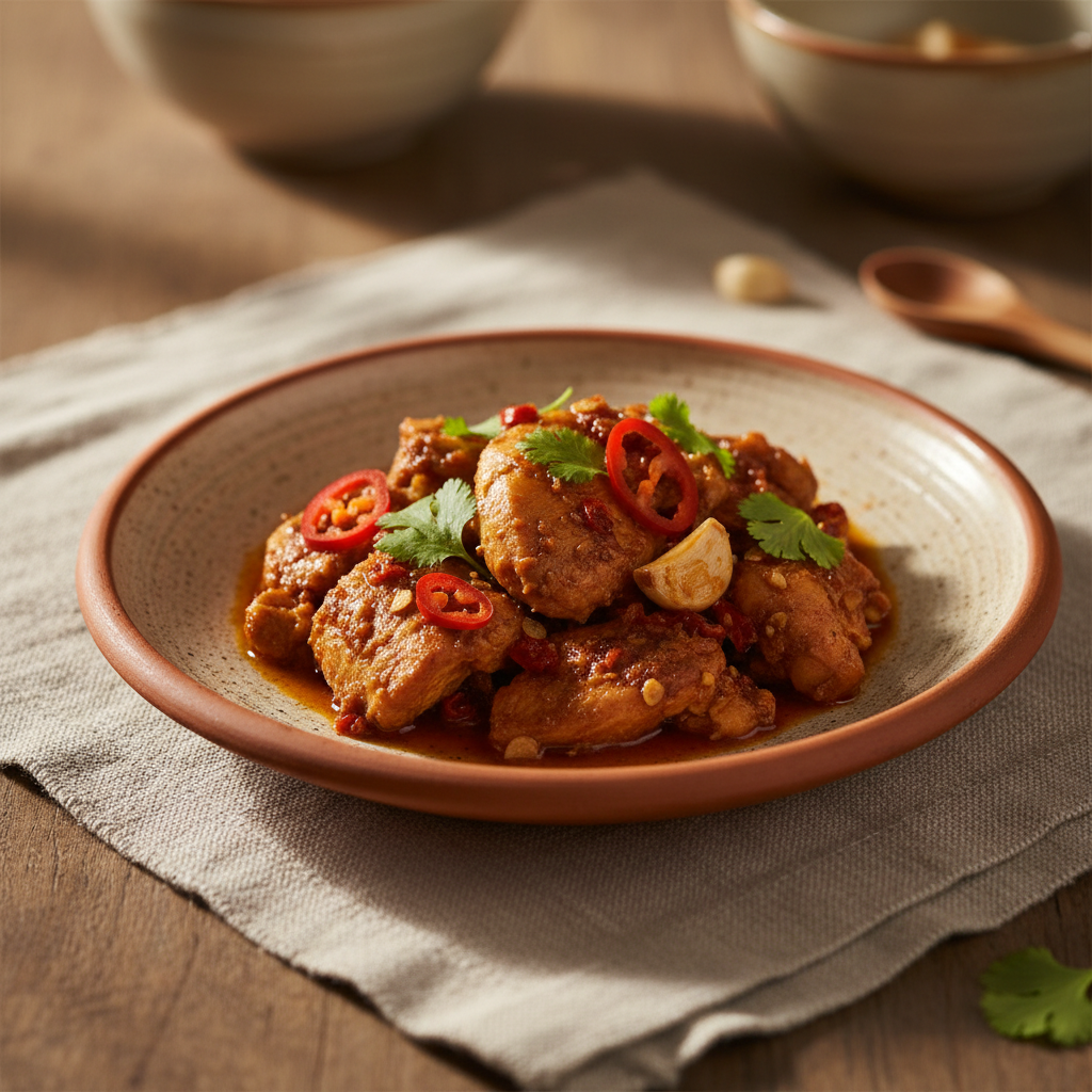Ảnh món Gà om xốt ớt khô giấm Adobo