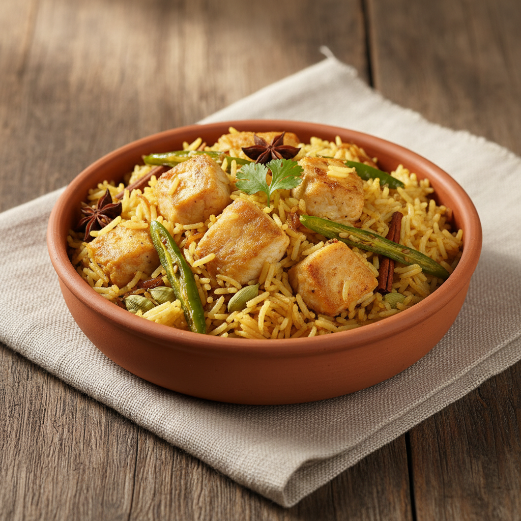 Ảnh món Cơm biryani cá nấu nhanh