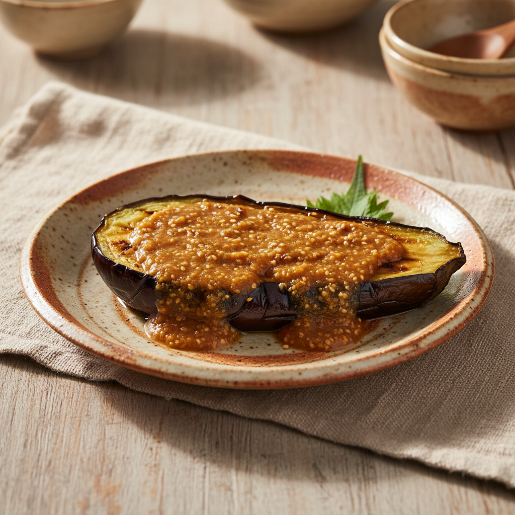 Ảnh món Cà tím nướng phết tương miso