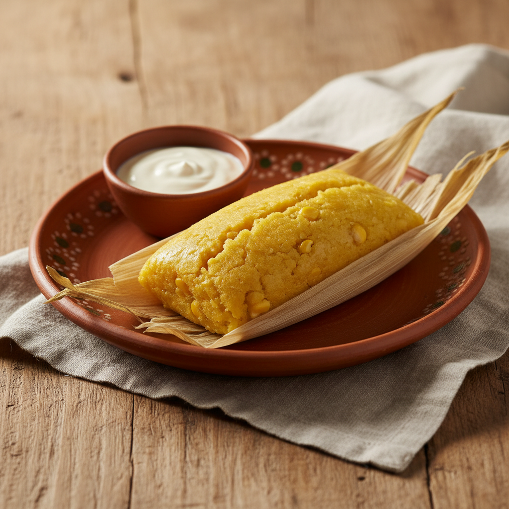 Ảnh món Bánh ngô ngọt vàng Tamal canario