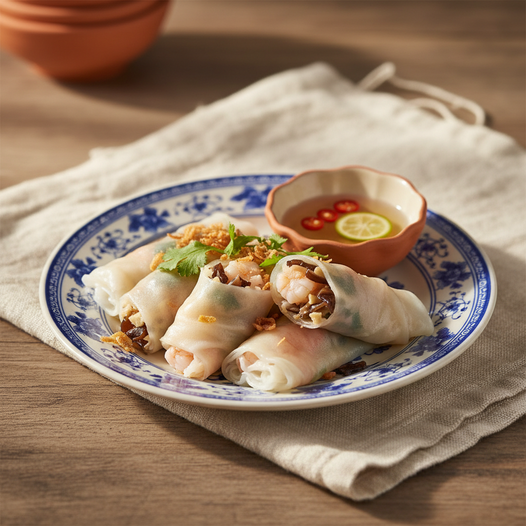 Ảnh món Bánh cuốn bột gạo tráng nước