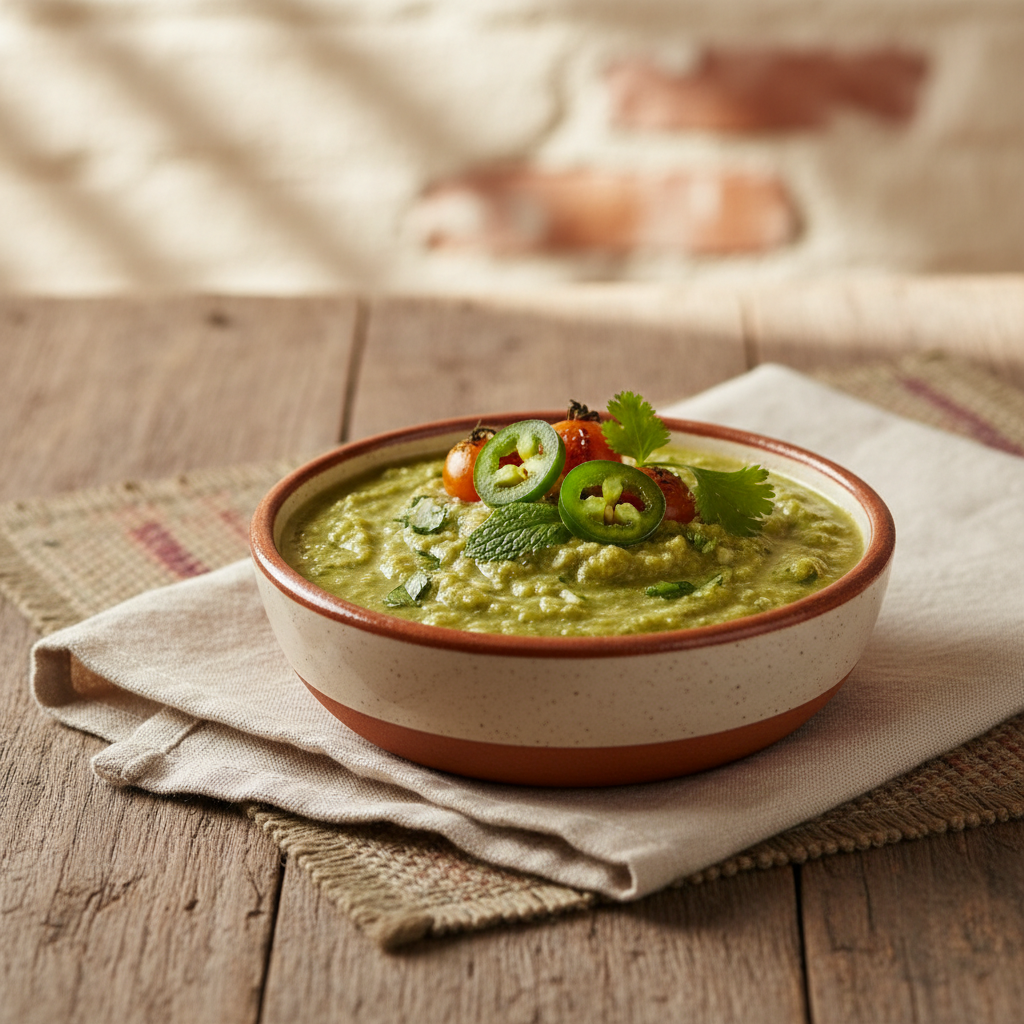 Ảnh món Xốt xanh tomatillo tươi không nấu