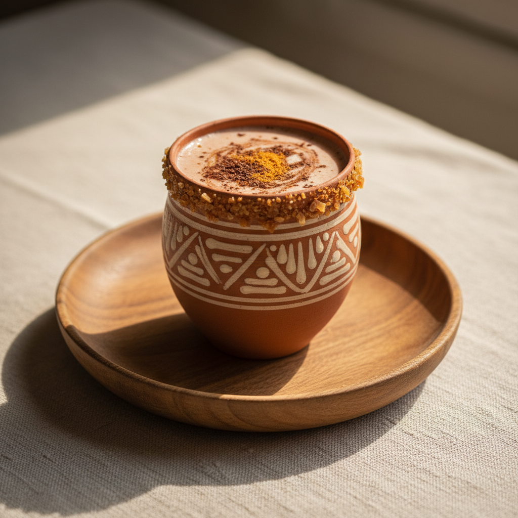 Ảnh món Nước cacao bột ngô hạt mamey