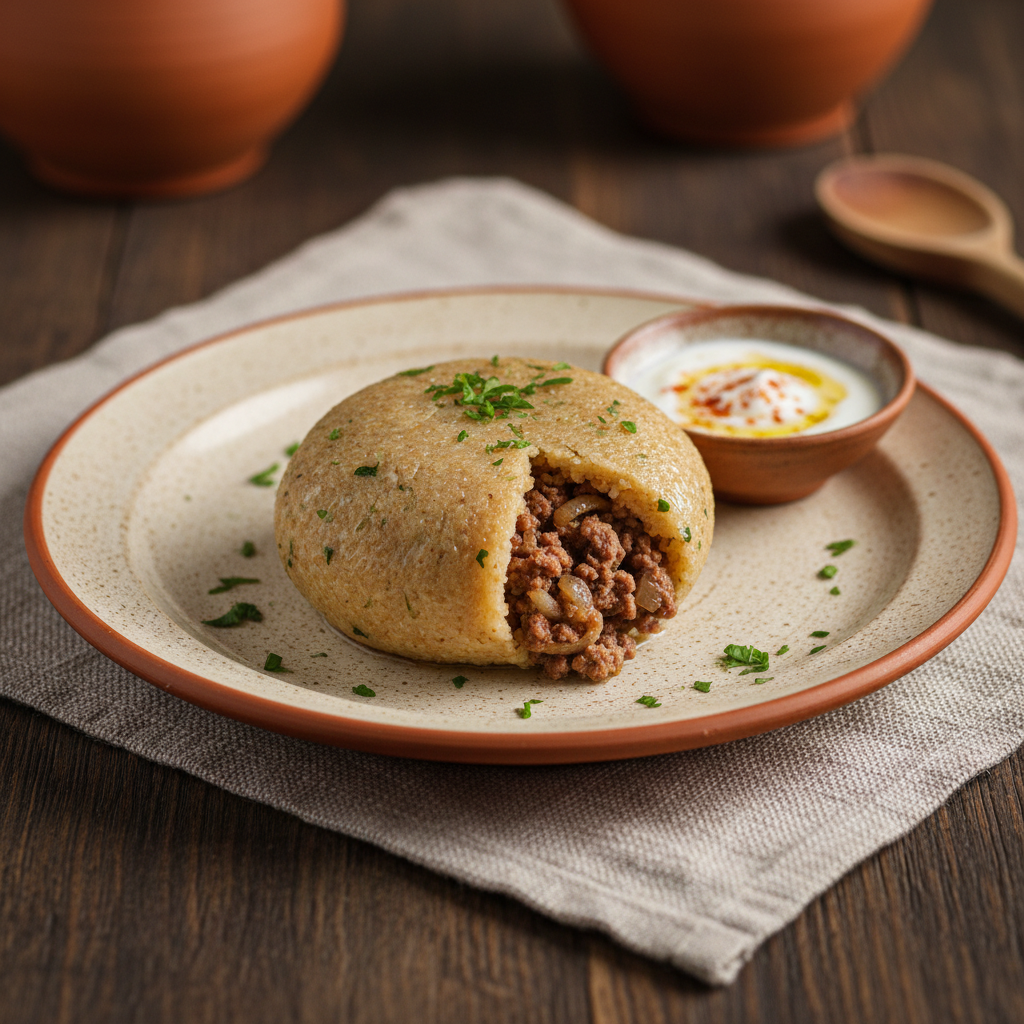 Ảnh món Viên bulgur nhồi thịt luộc