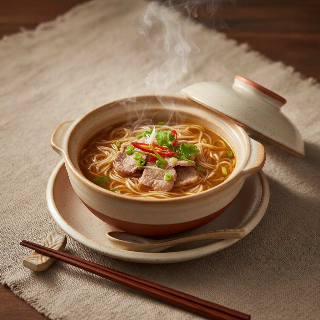 Ảnh món Bún gạo nấu nồi nhỏ từng phần
