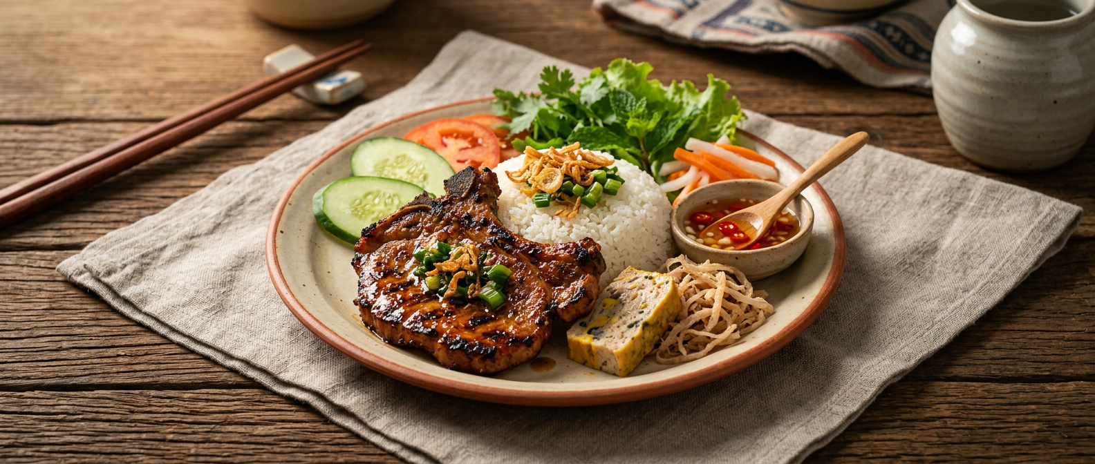 Ảnh món Cơm tấm sườn nướng