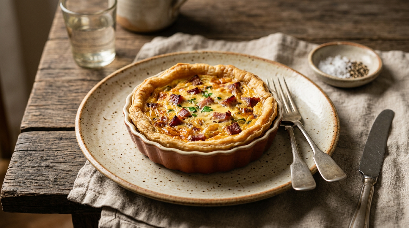 Ảnh món Bánh quiche thịt xông khói
