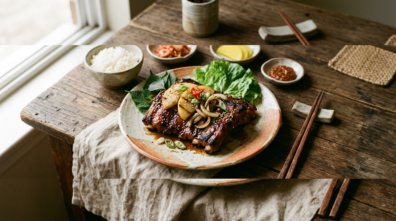 Ảnh món Sườn heo nướng kiểu Hàn