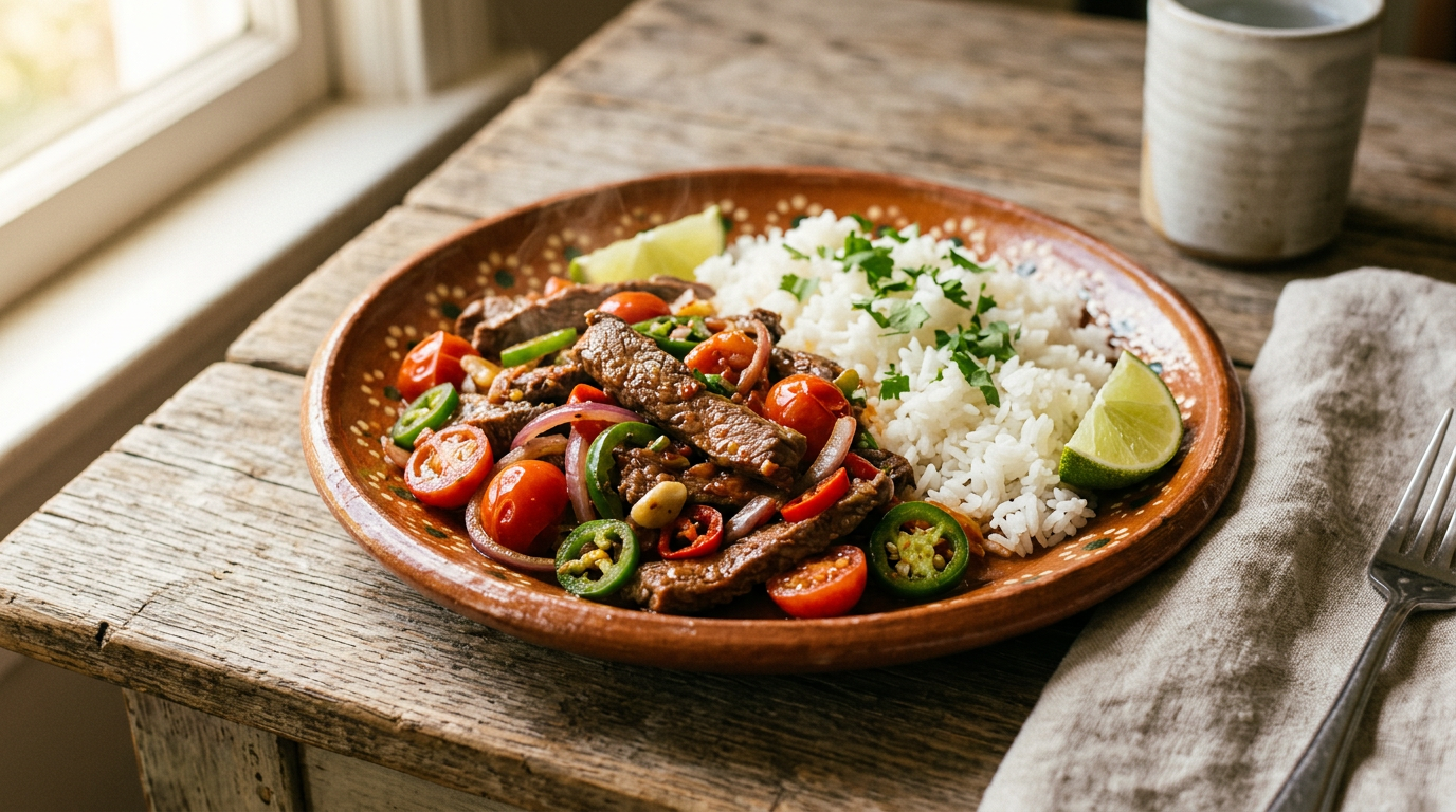 Ảnh món Bò xào cà chua ớt kiểu Mexico