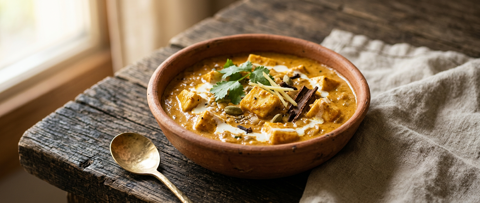 Ảnh món Phô mai paneer sốt kem hoàng gia
