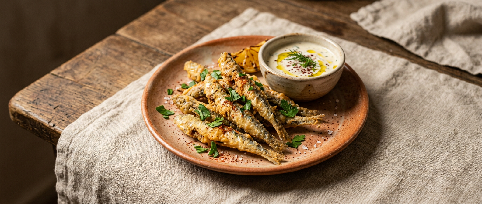 Ảnh món Cá cơm chiên áo bột kiểu Thổ