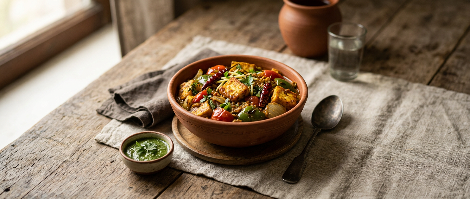 Ảnh món Phô mai paneer xào ớt chuông kiểu kadai