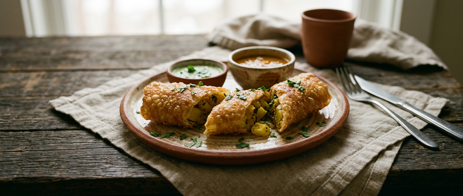 Ảnh món Bánh cuốn giòn dosa nhân khoai tây