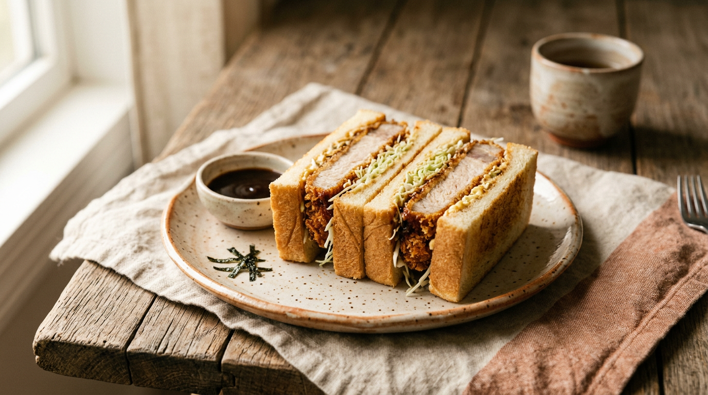 Ảnh món Bánh mì kẹp thịt chiên Katsu sando