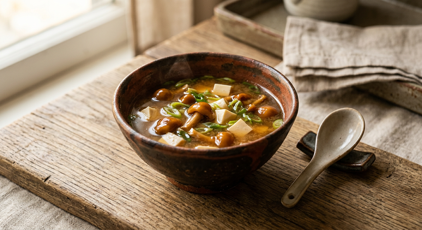 Ảnh món Canh miso nấm nameko