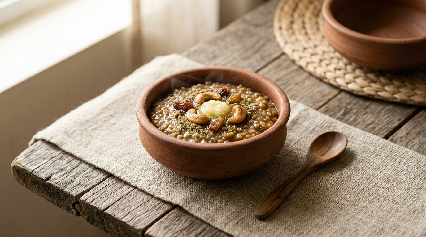 Ảnh món Cháo gạo đậu đường thốt nốt Sakkarai pongal