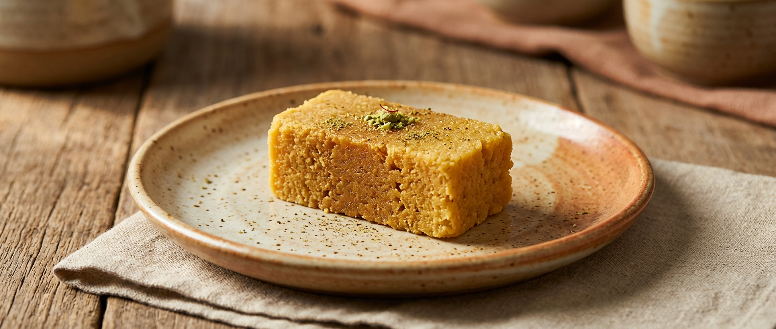 Ảnh món Kẹo besan bơ ghee Mysore pak