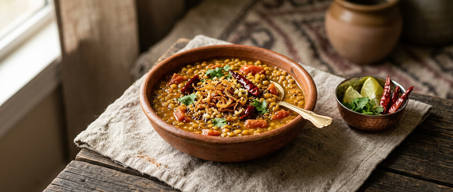 Ảnh món Đậu vàng phi hành tỏi Dal fry