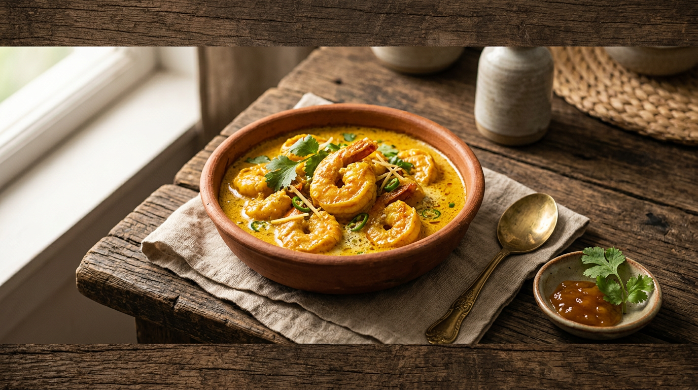 Ảnh món Tôm sốt nước cốt dừa Bengal Malai curry