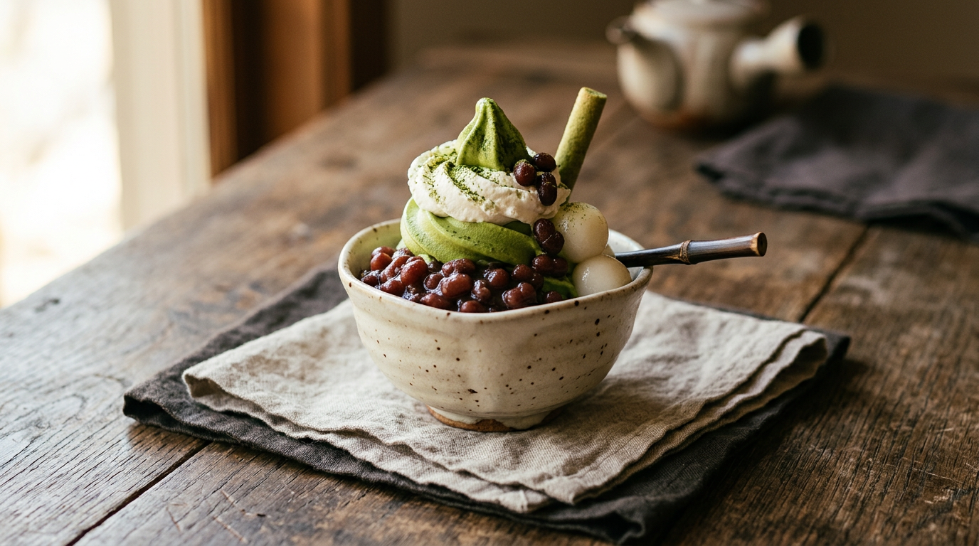 Ảnh món Ly kem trà xanh đậu đỏ Matcha parfait