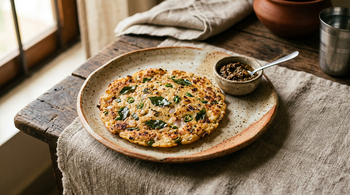 Ảnh món Bánh bột gạo vỗ tay Akki rotti