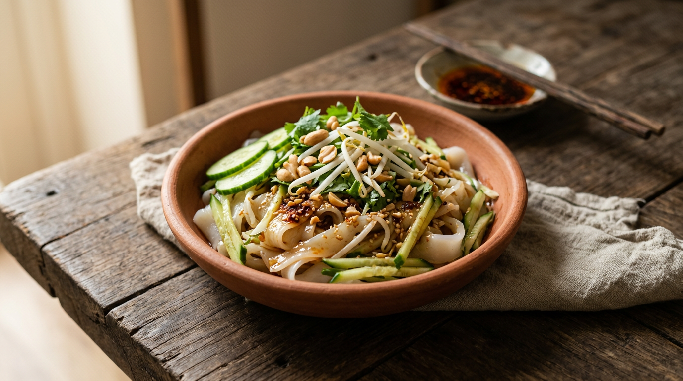 Ảnh món Bánh cuốn lạnh trộn Liang pi