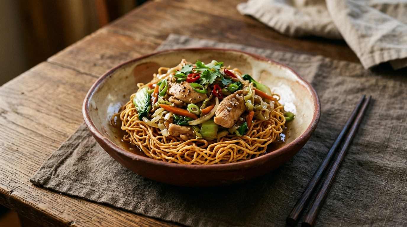 Ảnh món Mì xào giòn Chow mein