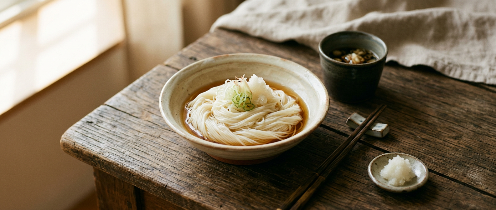 Ảnh món Mì somen chảy máng tre Nagashi somen