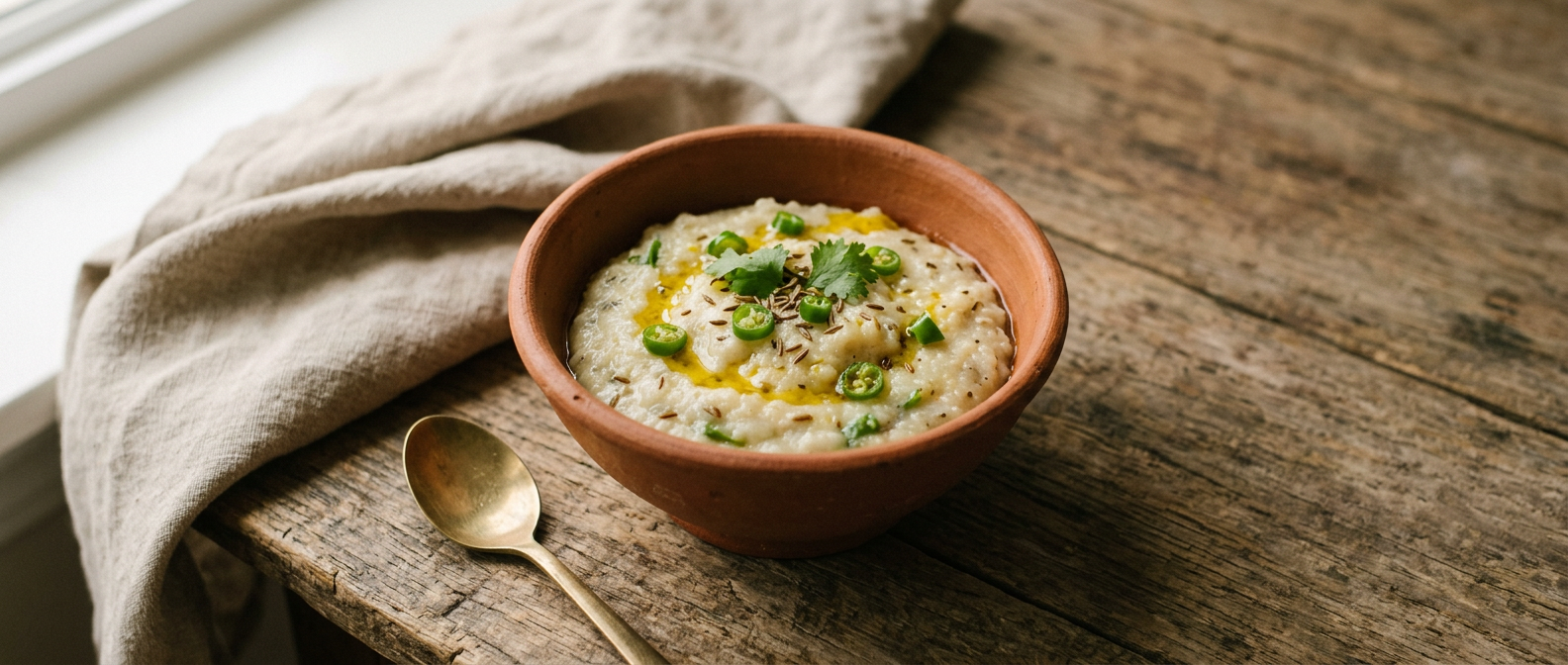 Ảnh món Bột gạo hấp hạt thì là Khichu