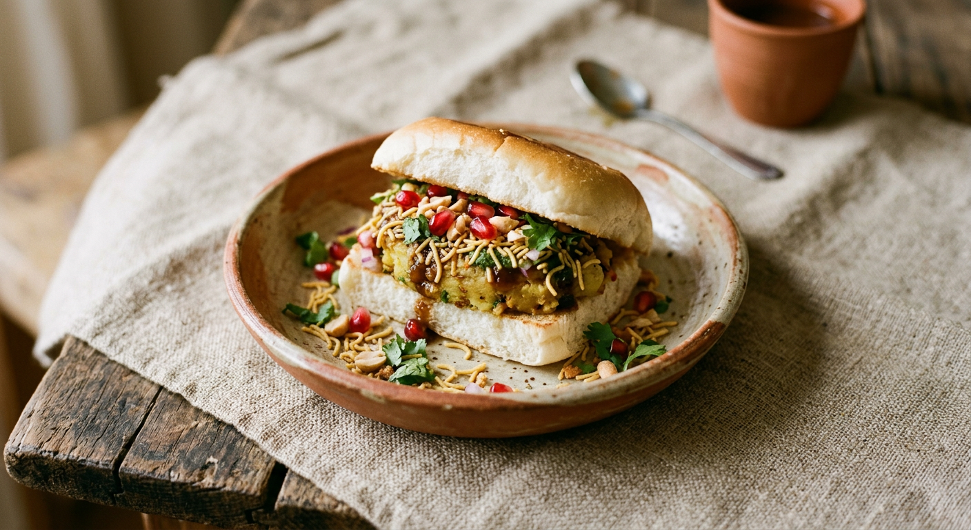 Ảnh món Bánh kẹp khoai tây Dabeli