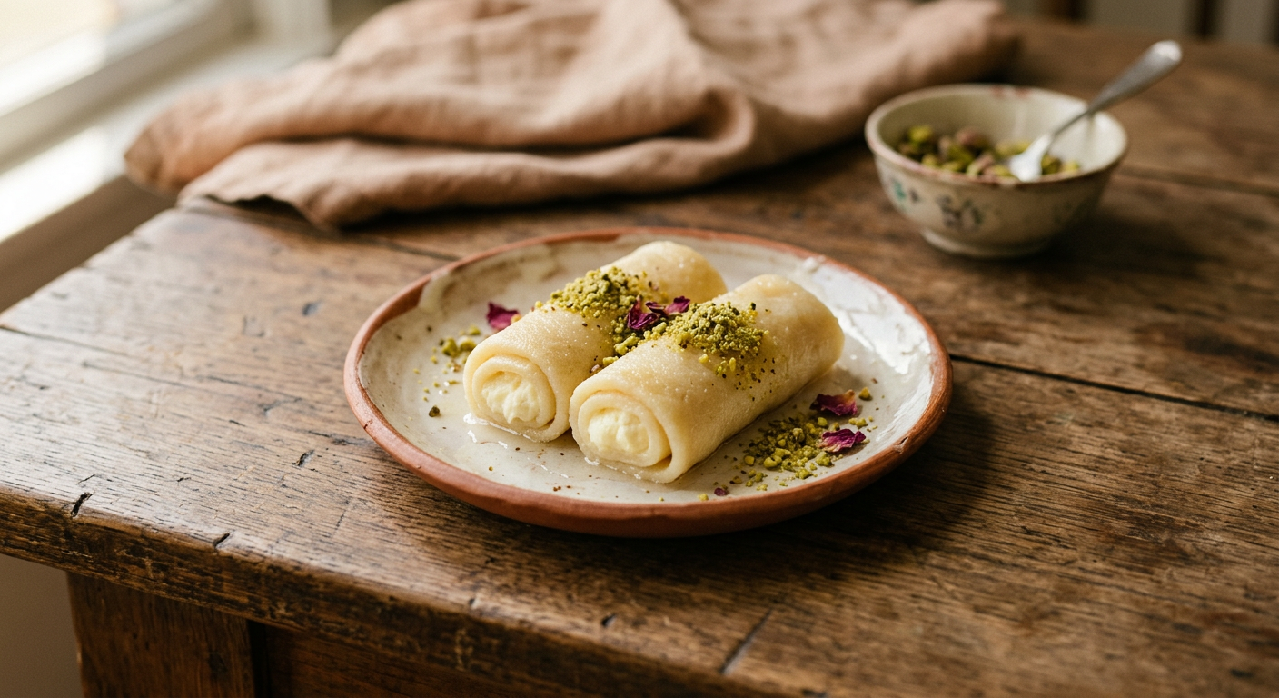 Ảnh món Cuộn semolina phô mai Halawet el jibn