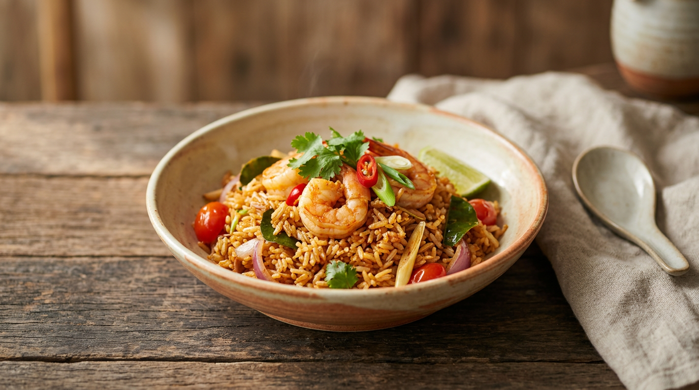 Ảnh món Cơm chiên tom yum Khao pad tom yum