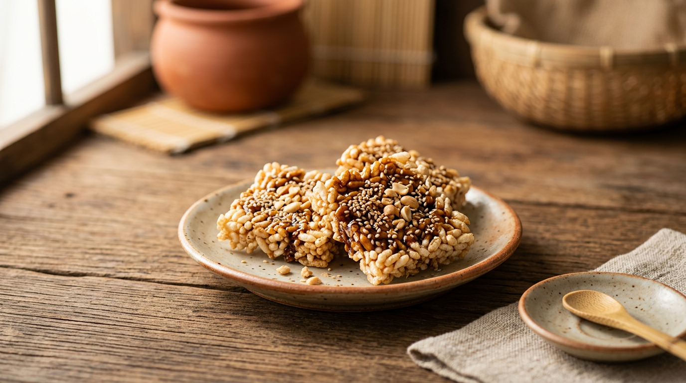 Ảnh món Bánh bỏng gạo mật mía