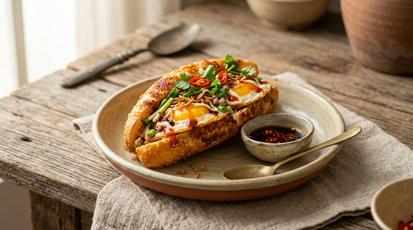 Ảnh món Bánh mì chiên trứng