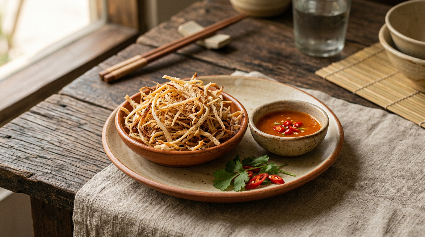 Ảnh món Mực khô nướng xé sợi
