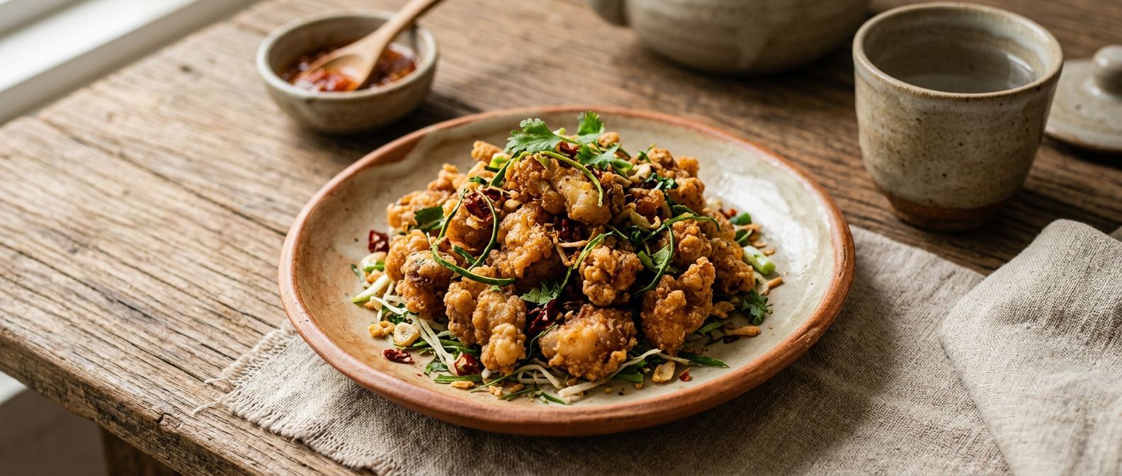 Ảnh món Sụn gà chiên giòn lá chanh