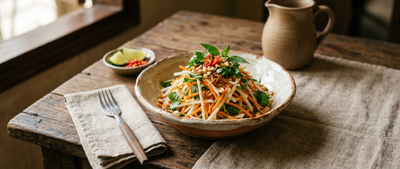 Ảnh món Nộm củ đậu cà rốt chua ngọt