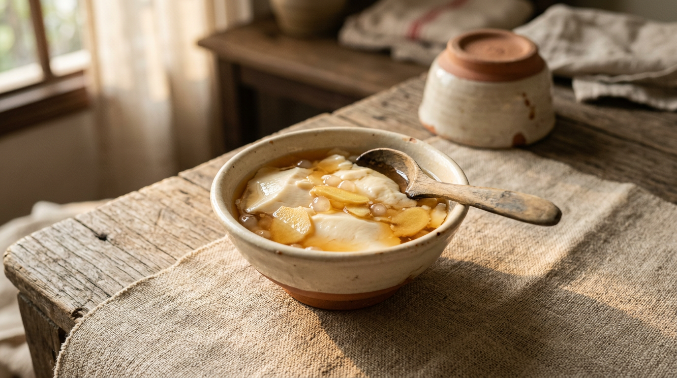 Ảnh món Tàu hũ nước đường gừng
