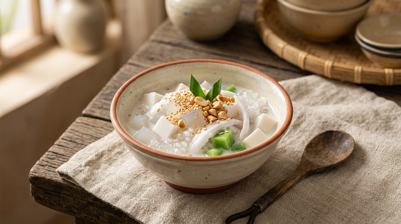 Ảnh món Chè dừa non rau câu